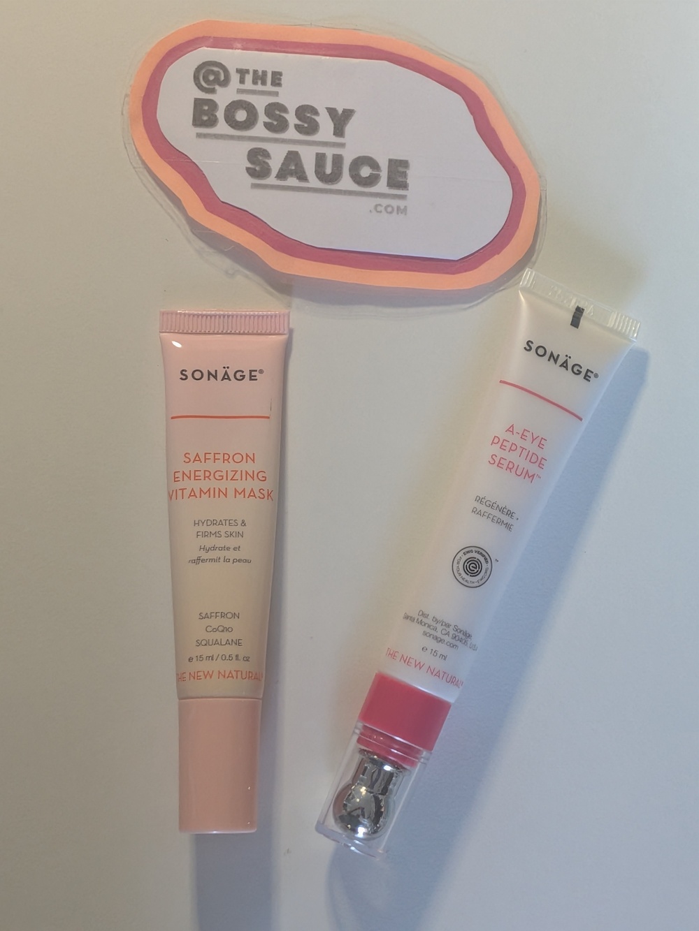 🌸 Sonage Saffron Vitamin Mask + A-Eye Peptide Serum Duo NWT